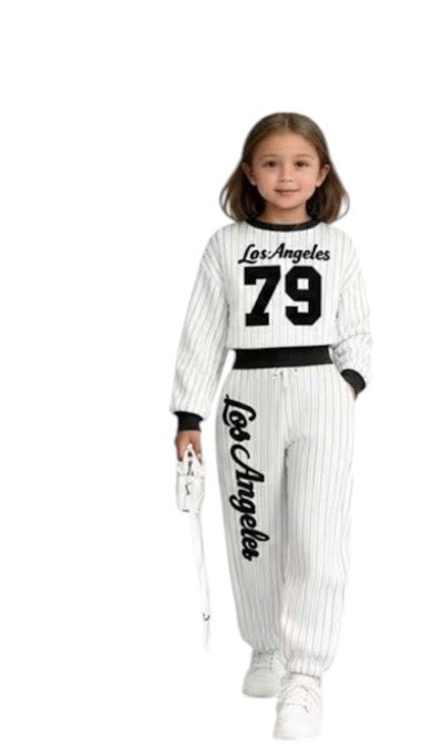 Kids Leisure 2pc Tracksuits For Girls-Various Colours