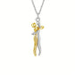INFINITY Hug  Pendant Necklace Sterling Silver For Lovers