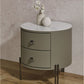 MFurn Modern 2-Drawer Nightstand, Storage Bedside Table for Bedroom, Living Room-Various Colours