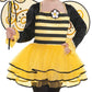 Girls Ballerina Bumble Bee Cosplay Costume Dress Theme Party Fancy Dress-Various Sizes