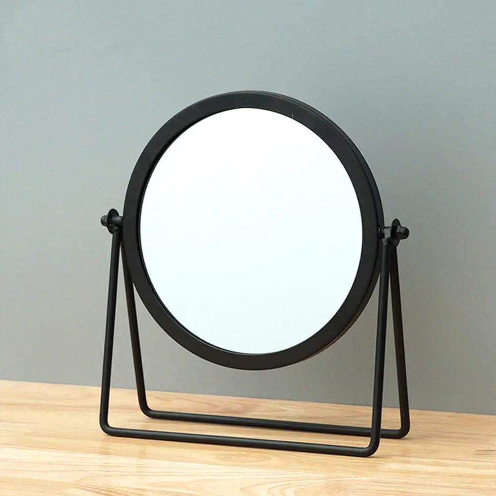 Iron Tabletop Makeup Mirror