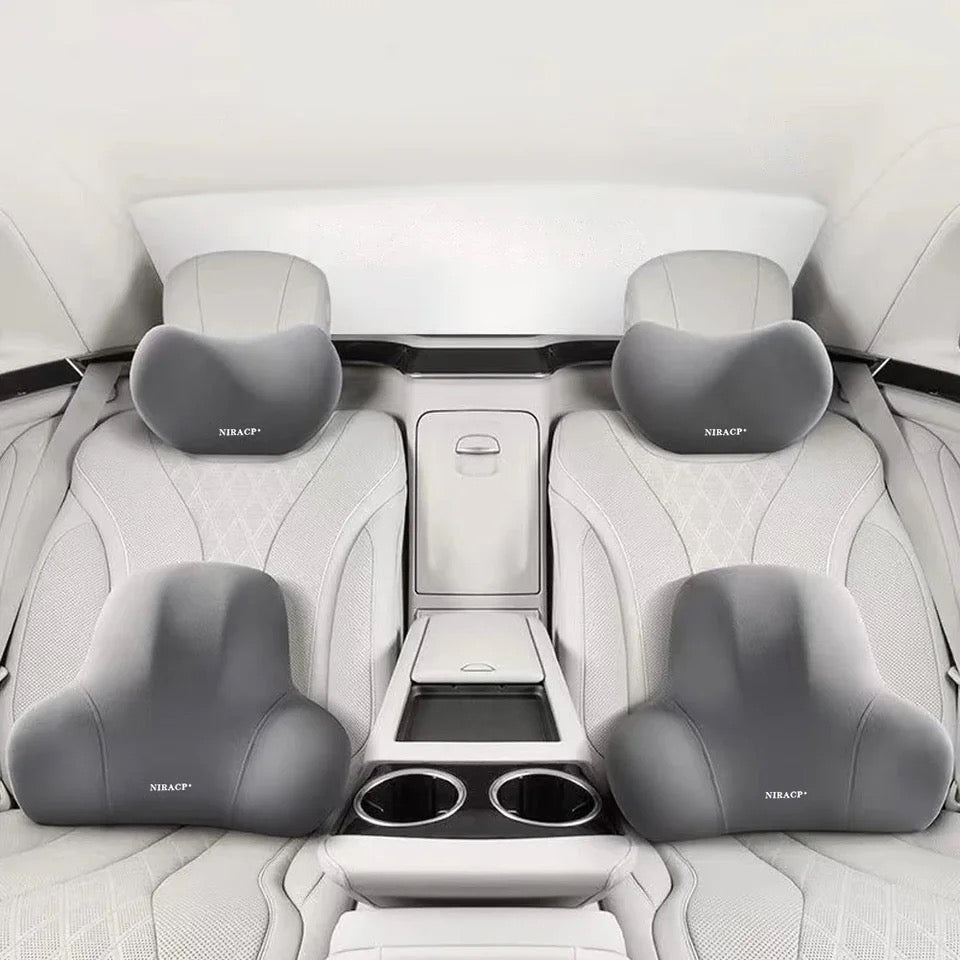 Car Memory Foam Pillow Headrest Neck Pillow Cervical Lumbar Support Back Pad Back Pillow Auto Interior Access Headrest Cushion