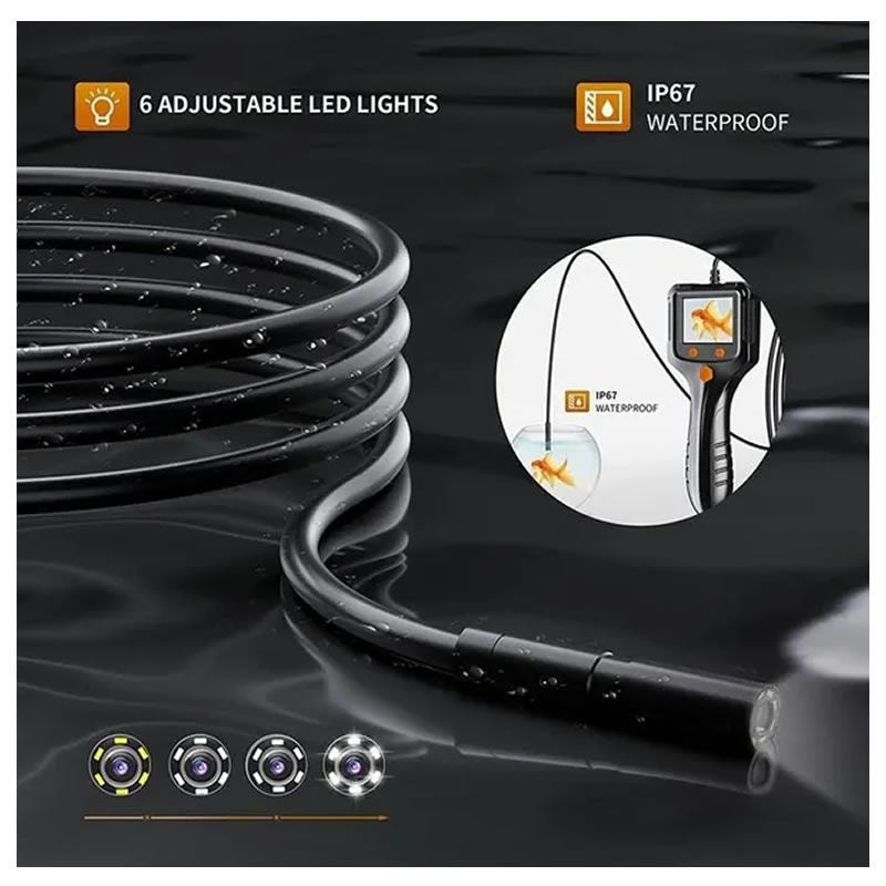 Endoscope Camera 2.4” Handheld IPS Screen 5M