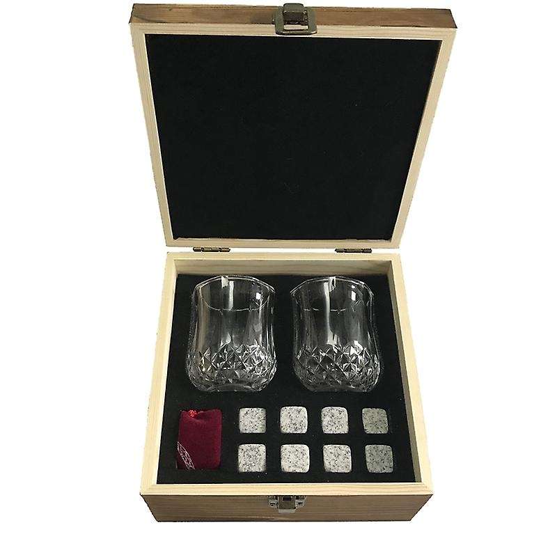 MHOME Whiskey Set | Glasses, Tongs, and Basalt WhiskeyStones