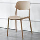 MFurn Contemporary Scandinavian Macaron Square Plastic Stackable Dining Chair Backrest For Dining Room-Various Colours