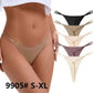 Ladies G-string Thongs Women Underwear Thong Seamless Panties Stretch T-back Tangas Low Rise 5pc Pack