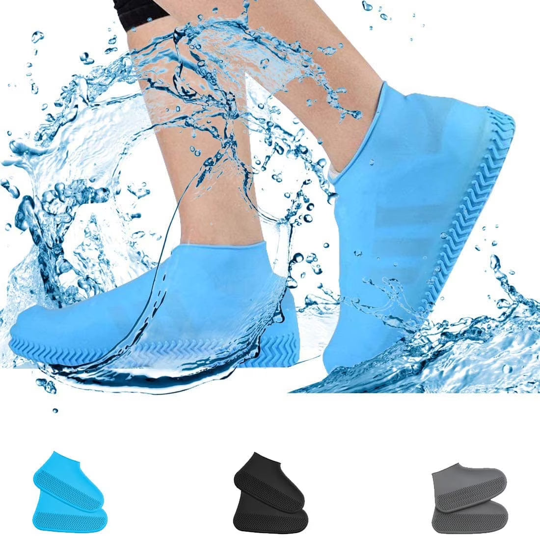 Silicone Waterproof Shoe Covers – Reusable Overshoes