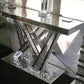 Glass Console Table & Crushed Diamond Mirror Various Options