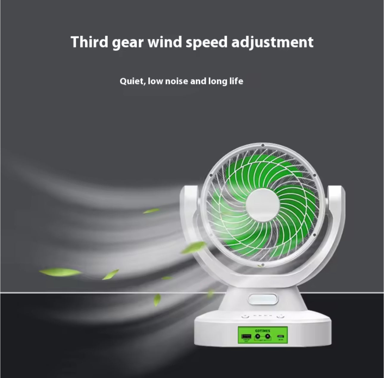 Solar Fan With Multifunction Light