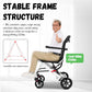 M-Care Ultralight Wheelchair Foldable Lightweight Aluminium Transport Wheelchairs, Extra Narrow With Brake, Travel & Folding Wheelchair