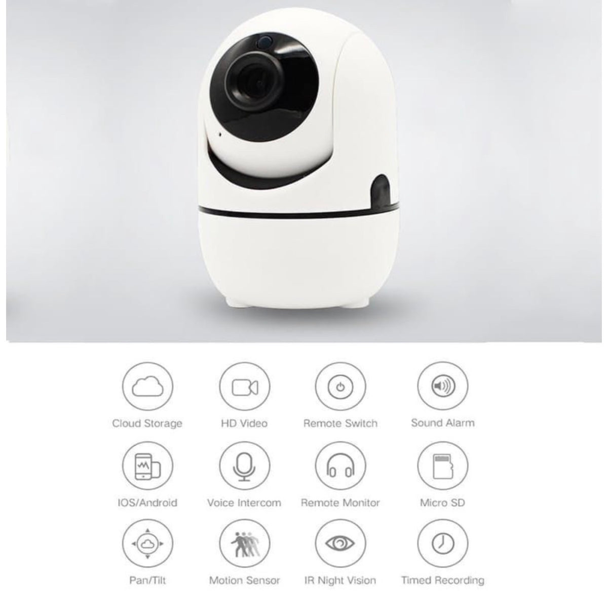 MKids HD Wireless Nanny Camera Baby Monitoring System with HD 1080P WIFI