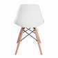 MFurn Round Table+Four Eames Style Chairs ,Glass Table Top Dining 5pc Set