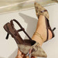 Ladies Vintage Style Slingback Pumps
