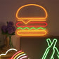 Hamburger LED Neon Sign