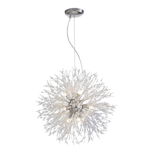 Crystal Fireworks Pendant Lamp Chrome