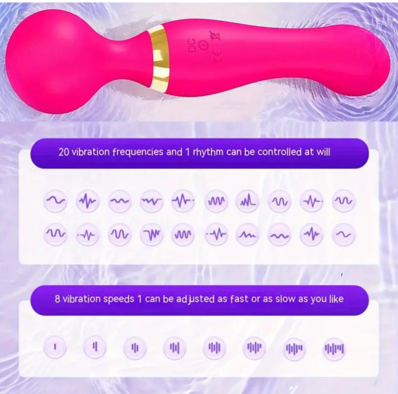Magic Hand Wand Vibrator-Various Colours
