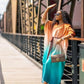 Ladies Deep V Neck Kaftan Medi Dress