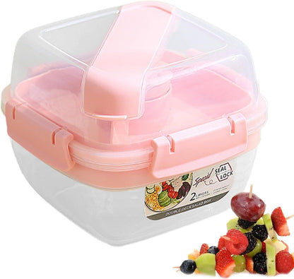 Salad Lunch Box 2 Layer