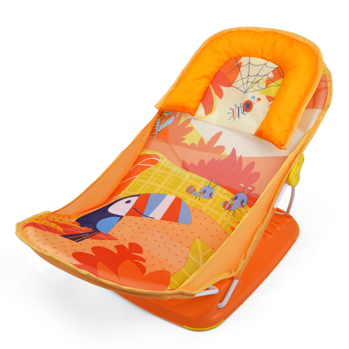 Mastela Deluxe Baby Bather - Tucan Orange, Blue & Green