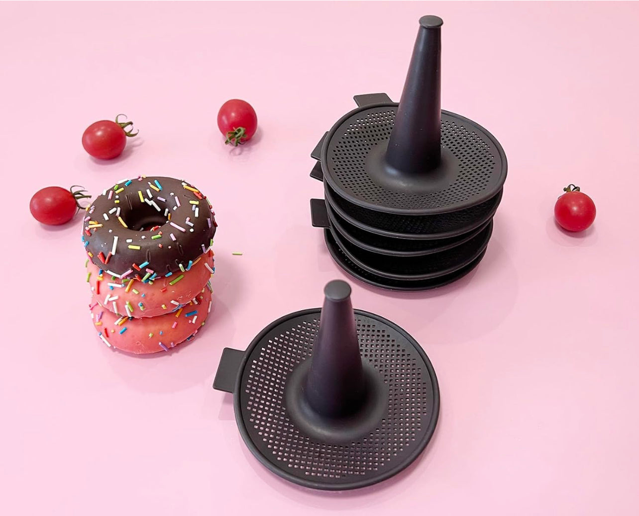 6-PC. Donut Silicone Pan,Bread Mold for Baking, Pastry Molds for Bagel and Doughnut Cake Pans,Donut Pans Sets