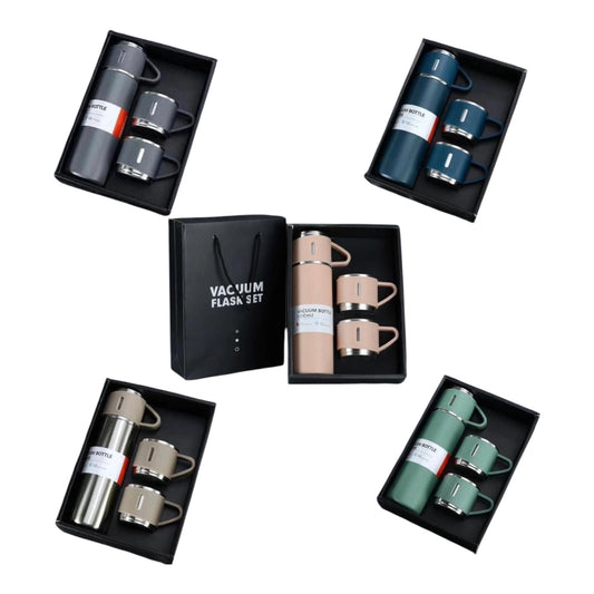 MHOME Hot/Cold Vacuum Flask 3pc Set- Various Colours