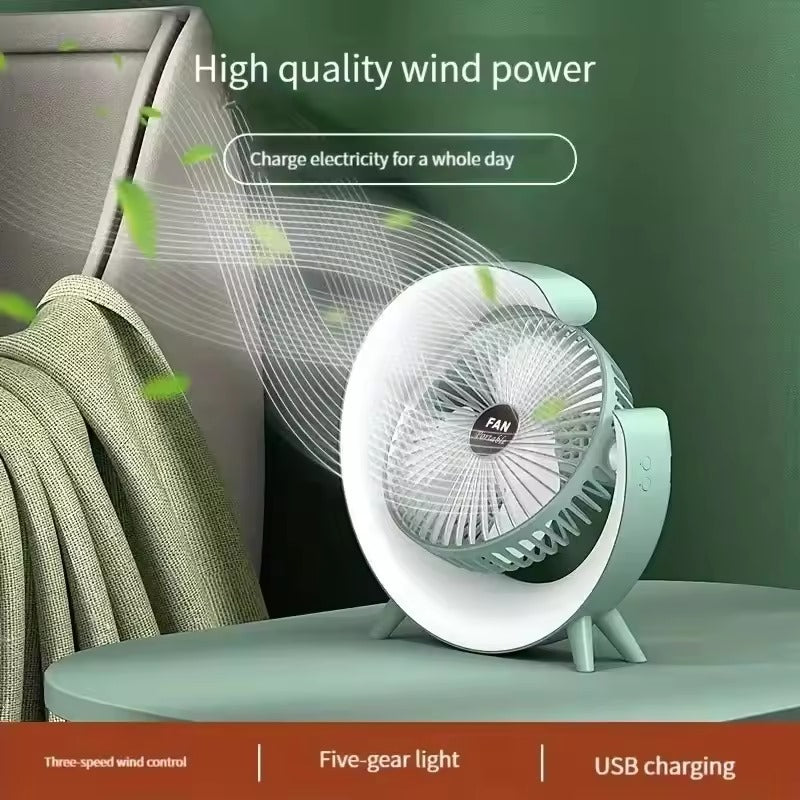 G Shaped Multi-Coloured Desk Fan USB Powered-Various Colours