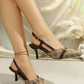 Ladies Vintage Style Slingback Pumps