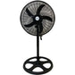 18'' Adjustable Pedestal Floor Fan set of 2 B 300 mm 5 Blade Pedestal Fan (Black, Pack of 2