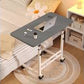 MFurn Portable Laptop Table with Adjustable Height & Wheels – Wooden Rolling Desk