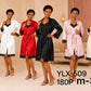 Ladies Satin & Lace Nightgown + Robe Set 2pc