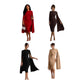 Ladies Elegant Asymmetric Midi Dress-Various Colours