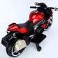 Kids Motorcycle, 2 Wheel Motorcycle for Kids 12V Battery Powered Ride on Toys for Boys and Girls 3~8 Year Old, with Training Wheels/PU seat/Lightting Wheels/Key Start (red)
