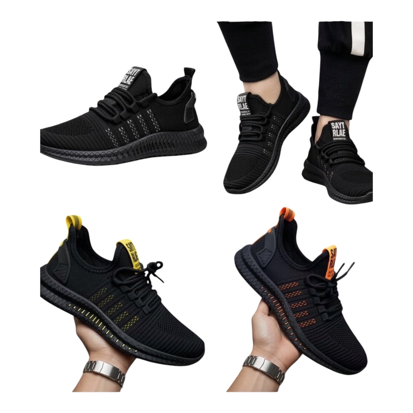 Men’s Athletic Mesh Lifestyle Sneakers-Various Colours