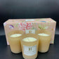 Scented Candle Set 3pc Various Options