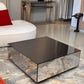 MFURN Minimalist Square Mirrored Block Coffee Table-Various Colour