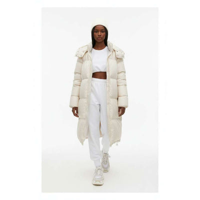 Ladies Hooded Long Puffer Jacket-Various Colours
