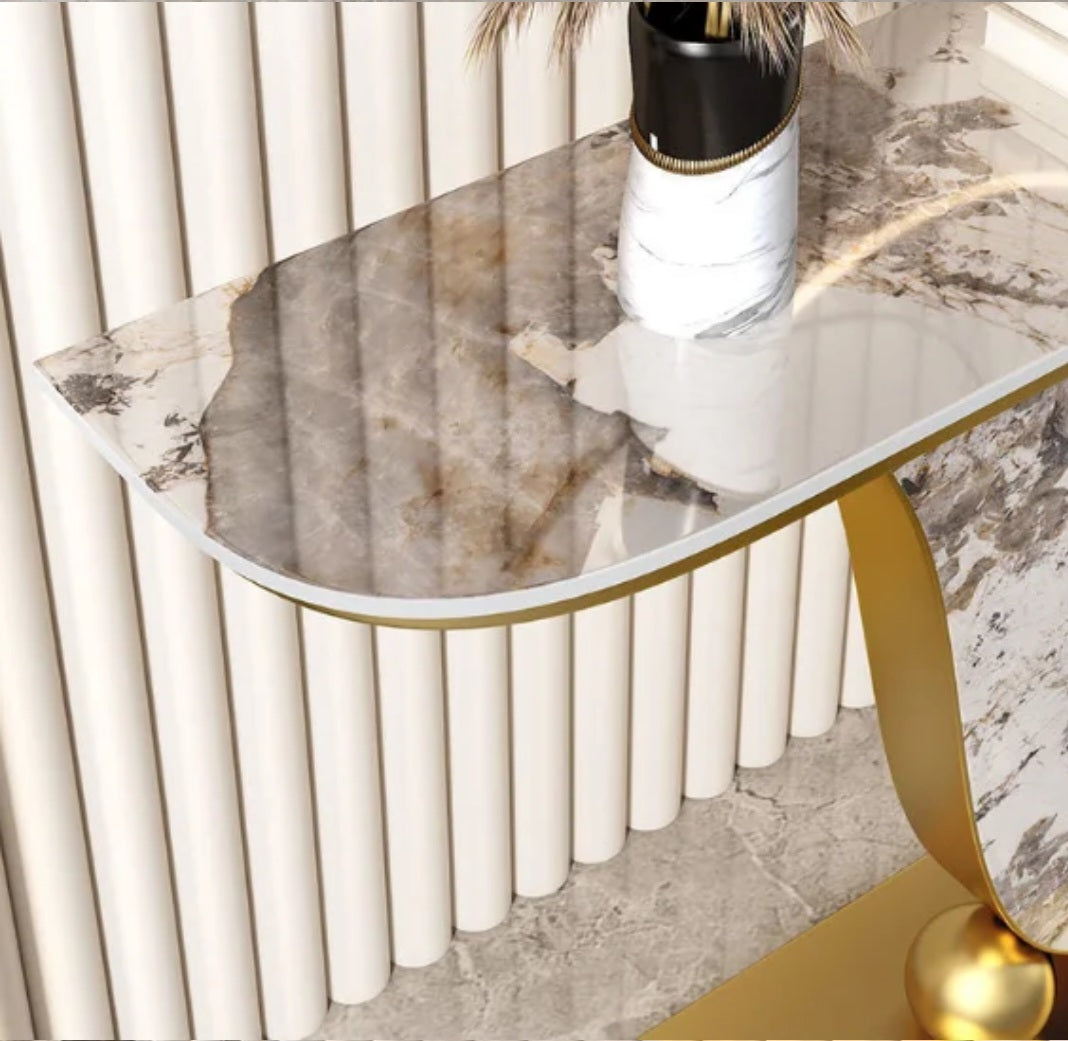 MFurn Nordic Style Sintered Top Console Table