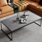 MFURN 
Modern Living Room coffe table Rectangle Coffee Table with Faux Marble Tabletop, Modern Sofa Side Table with Stainless Steel Frame for Living Room-Various Colours