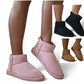 Kids Faux Suede Fur-Lined Ankle Boots-Various Colours