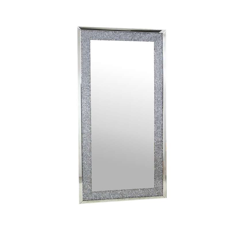 Crushed Diamond Large Rectangular Glass Mirror 2x1M Various Options