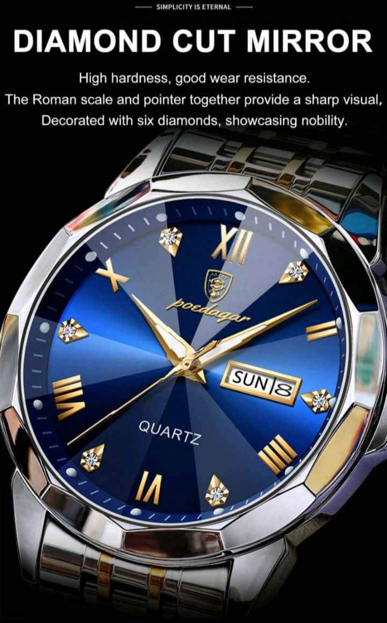 Poedagar Luxury Men’s Watches Royal Blue PreOrder Sales Now Available!