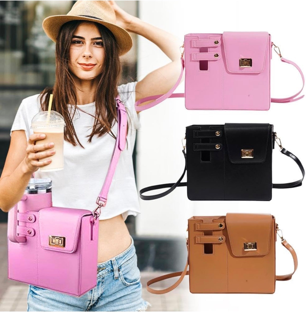 Crossbody Bag Including Generic Stanley Travel Mug