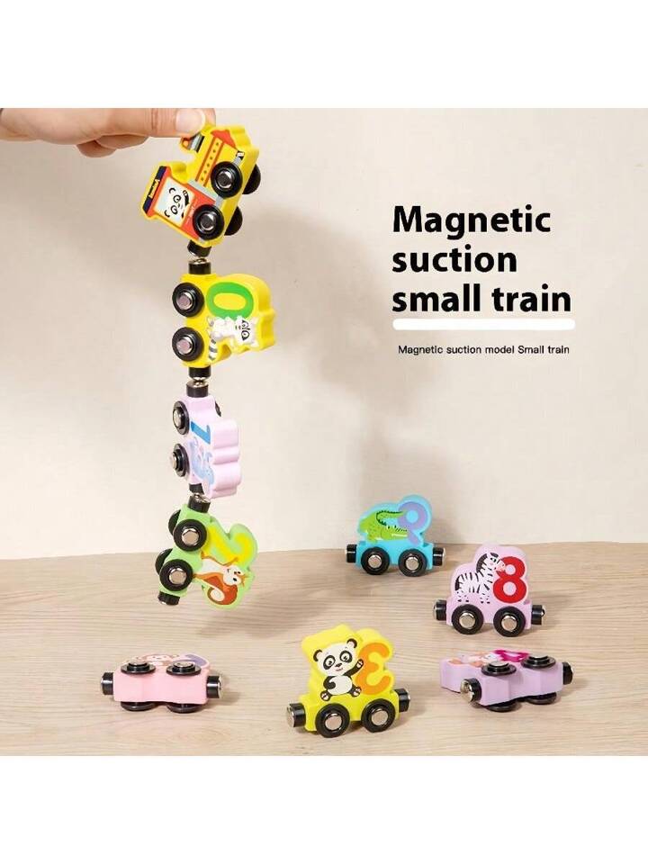 MTech Kids Magnetic Wooden Toy Train Set