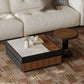 MFURN Italian Style Multi-Layered Wood Coffe Table 2pc Set