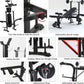 PROSPORTZ Adjustable Weight Bench with Barbell Rack and Leg Developer Multifunctional WeightLifting Bench