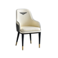 MFURN Bentley Design Dining Chair with Synthetic Leather and Metalic Legs Grey Only