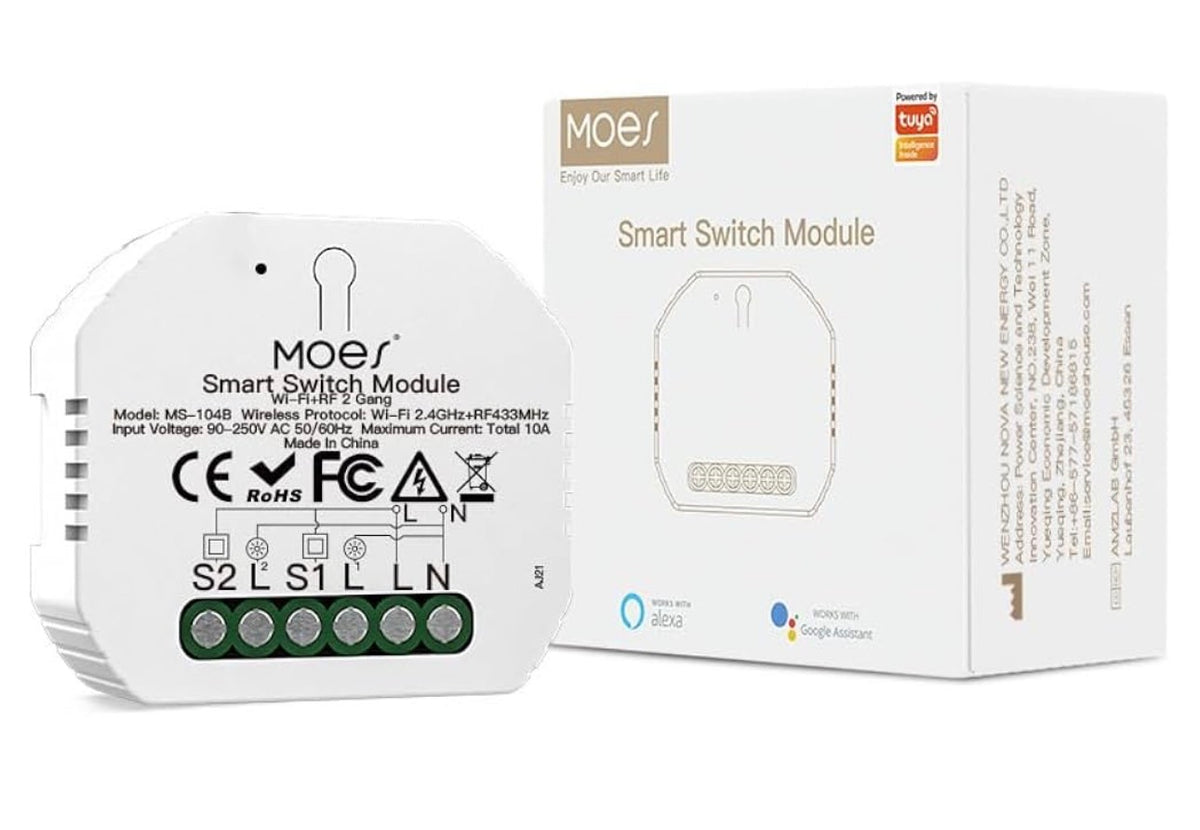 Moes Smart Switch Module 4 Gang