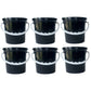 Plastic Ribbed 9L Bucket -Various Colours