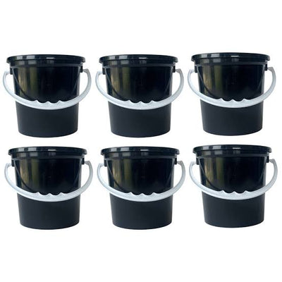 Plastic Ribbed 9L Bucket -Various Colours