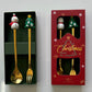 MHome Christmas Cutlery Set 2pc In Gold Or Silver – Festive Fork And Spoon Gift Set